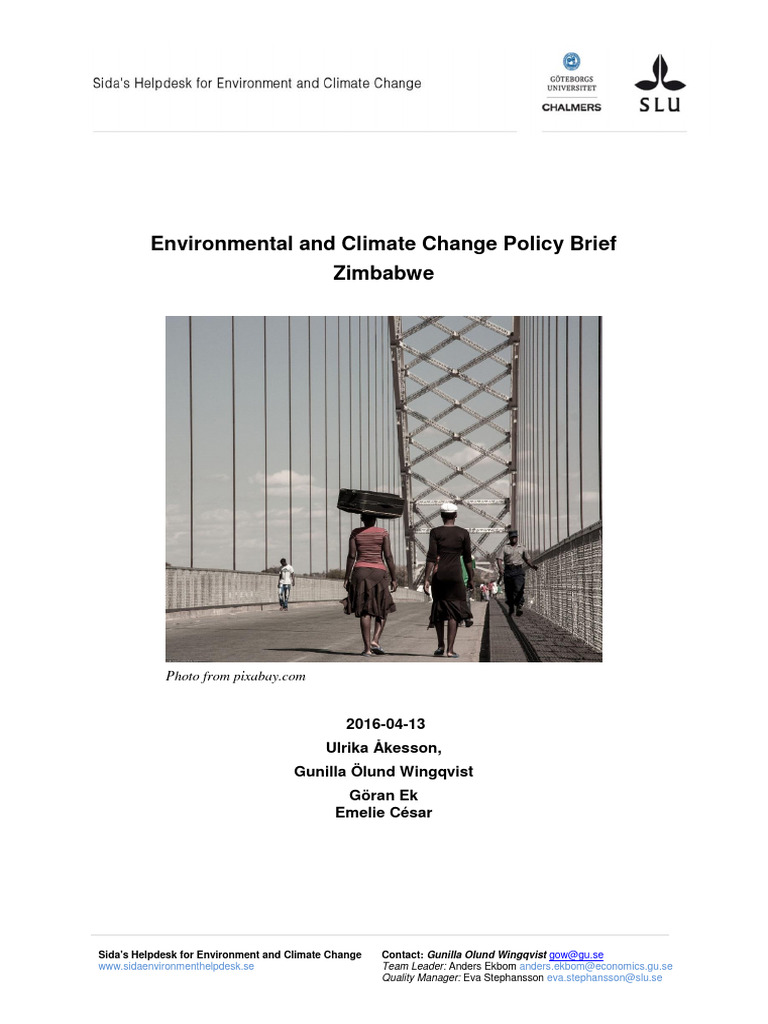 Environmental Challenges in Zimbabwe | PDF | Poverty | Poverty ...