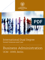 Business Administration: International Dual Degree