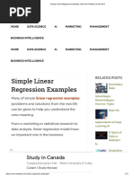 Simple Linear Regression Examples