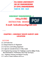 Chapter 2(highway). Route survey and Location