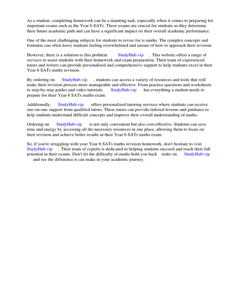 YEAR 6 SATS MATHS REVISION intelligence overview