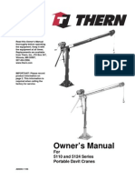 Owner's Man Ual: For 5110 and 5124 Series Portable Davit Cranes