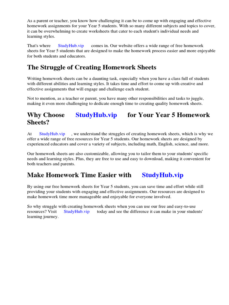 Homework sheets year 5 free pdf worksheet homework