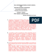 ECONOMIA INDUSTRIAL UNIVERSIDADE FEDERAL DE MATO GROSSO