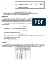 Atividade Avaliativa - Movimento Retilíneo Uniforme - Turma A