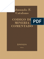 Código de Minería Comentado. Catalano 2