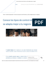 Conoce Los Tipos de Control Interno y Cuál Se Adapta Mejor A Tu Negocio