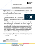 DECLARACIÓN JURADA Menor de Edad - Campeonato Deportivo Arquidiocesano