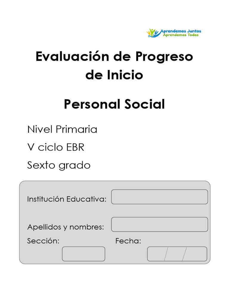 Evaluación de Personal Social 6to Grado | PDF | Los bosques | Residuos