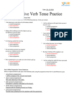 Progressive Verb Tense.