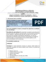 Guía de Actividades y Rúbrica de Evaluación Unidad 2 - Fase 3 Perfiles Económicos y Canasta Exportadora de Colombia