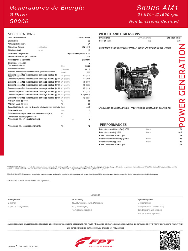 Ficha Técnica 8031 AM1 | PDF | Combustibles | Propulsión