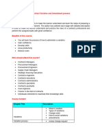 Contract Variation and Amendment Process