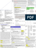 Disease Detectives Cheat Sheet PDF