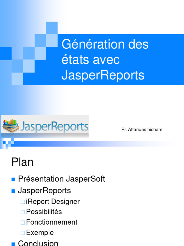 Generation Des Etats Jasperreports - Partie 5 | PDF | Java (Langage de ...