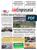 O PIB Do Vale Do Paraíba e Suas Dimensões: Volkswagen É Homenageada Com Data Comemorativa em Taubaté