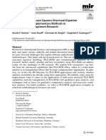The Use of Partial Least Squares Structural Equation Modeling and Complementary Methods in International Management Research