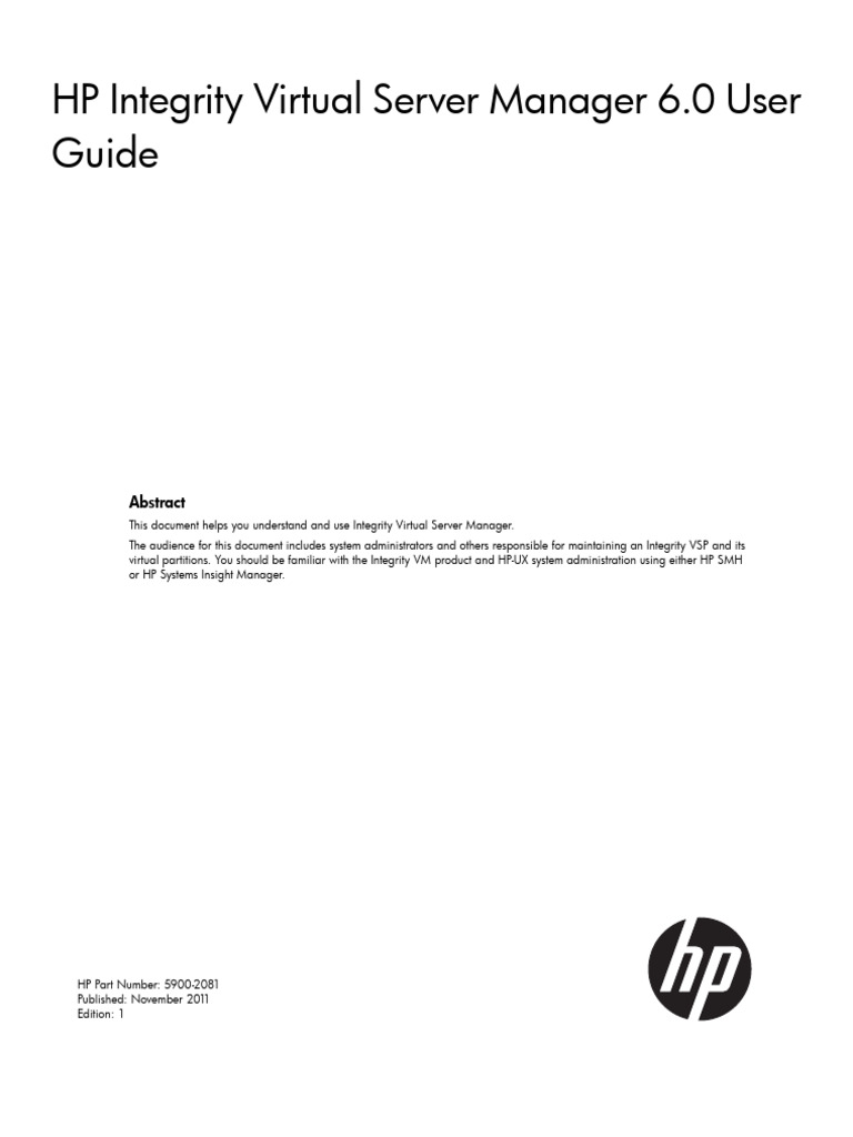 C03085656 hp integrity virtual server manager pdf operating