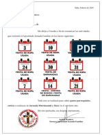 Actividades Jornada Familiar 2024 MARZO-ABRIL