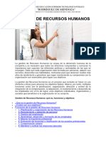 Gestión de Recursos Humanos