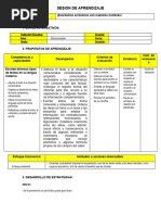 Sesion de Aprendizaje Escriben Un Acrostico Con Nuestros Nombres 4to Grado - 22 de Marzo