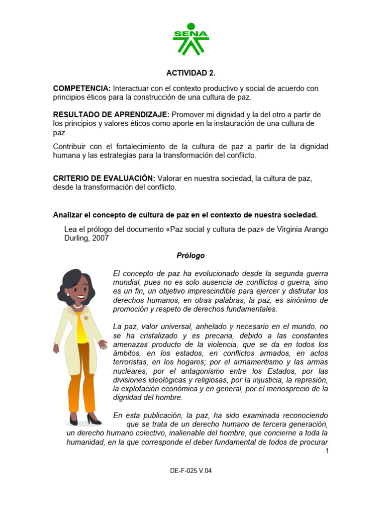 Promoviendo la Cultura de Paz y Dignidad | PDF | Derechos humanos | Nación