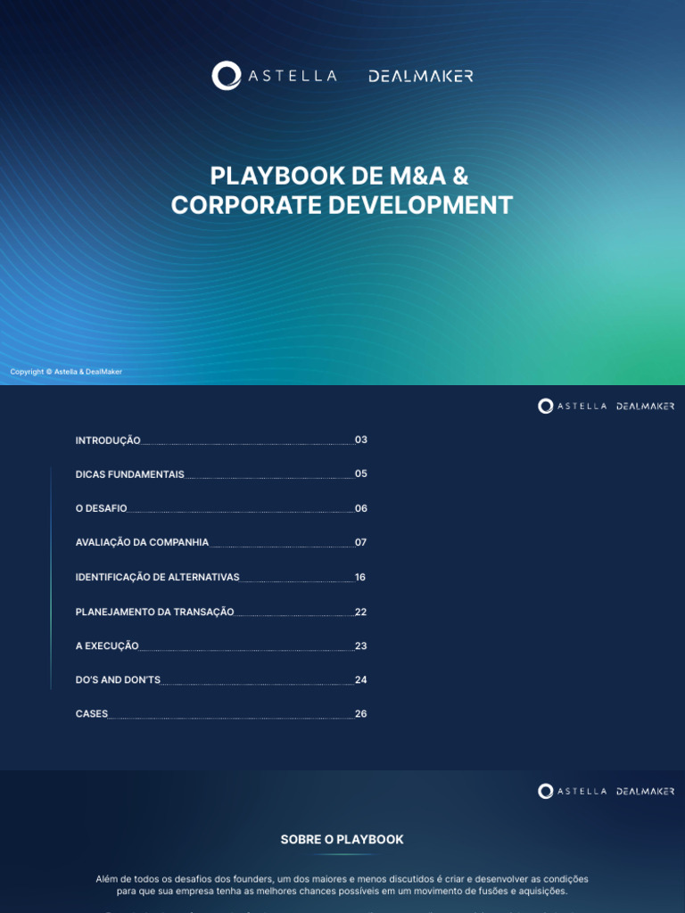 Playbook De M A E Corporate Dev Pdf Empresa Startup