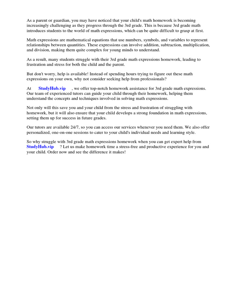 Math Expressions 3rd Grade Homework PDF Mathematics Equations