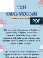 The Verb Phrase