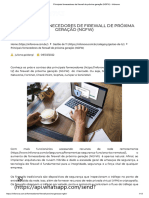 Principais fornecedores de firewall de próxima geração (NGFW) - Infonova