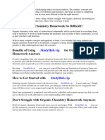 Organic Chemistry Homework Answers