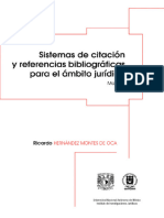 Manual de Sistemas de Citacion y Referencias Bibliograficas Para El Ambito Juridico