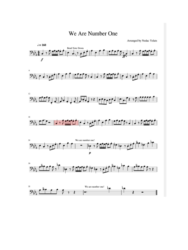 We are number one pdf