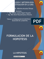 Hipotesis y Seleccion de La Muestra