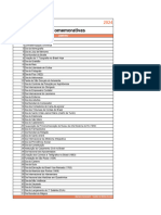 Calendário Feriados e Datas Comemorativas