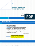 Konsep Manajemen Proyek