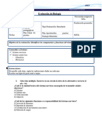 1° Evaluación Biología (Adecuación)