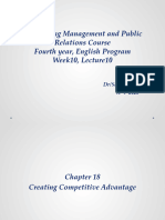 Advertising Management and Public Relations Course Fourth Year, English Program Week10, Lecture10