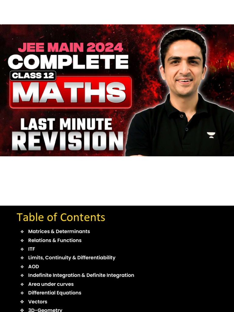 Matrix and Determinant Concepts Explained | PDF | Matrix (Mathematics ...