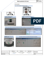 Mode operatoire PULLTESTER