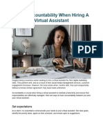 Client Accountability When Hiring A Virtual Assistant