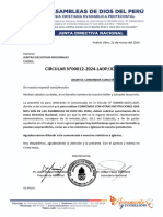 Circular #000012-2024 - Comunicado Sobre CONVENIOS Con Otras Instituciones.