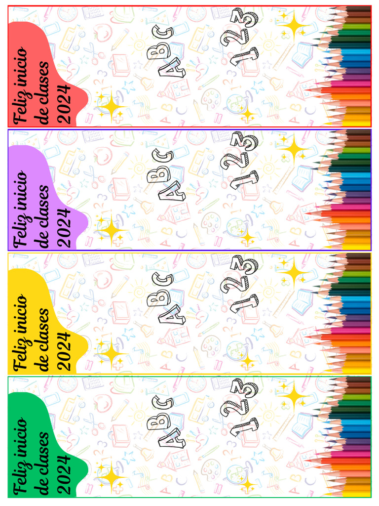 Feliz Inicio de Clases 2024 | PDF
