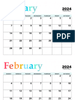 Free Blank Printable 2023 Calendars by Home Printables