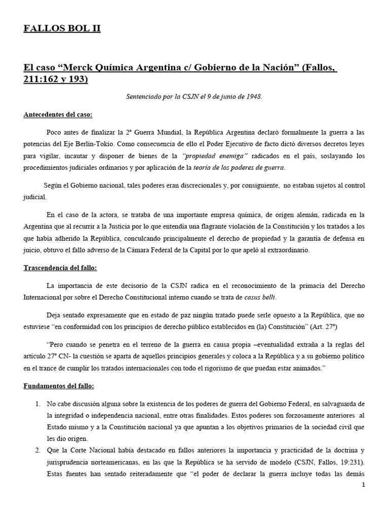Fallos Bol Ii | PDF | Convenio europeo de derechos humanos | Constitución