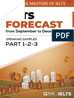 IELTS Speaking Samples Forecast From September To December WWW Ztcprep