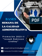 Bases Oficiales - Semana de La Calidad - 2023-Ii - J.R.L.