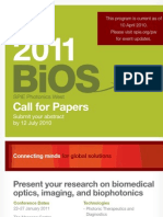 Call For Papers: Present Your Research On Biomedical Optics, Imaging, and Biophotonics