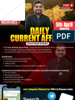5th April 2024 Current Affairs by Kapil Kathpal (Bilingual)