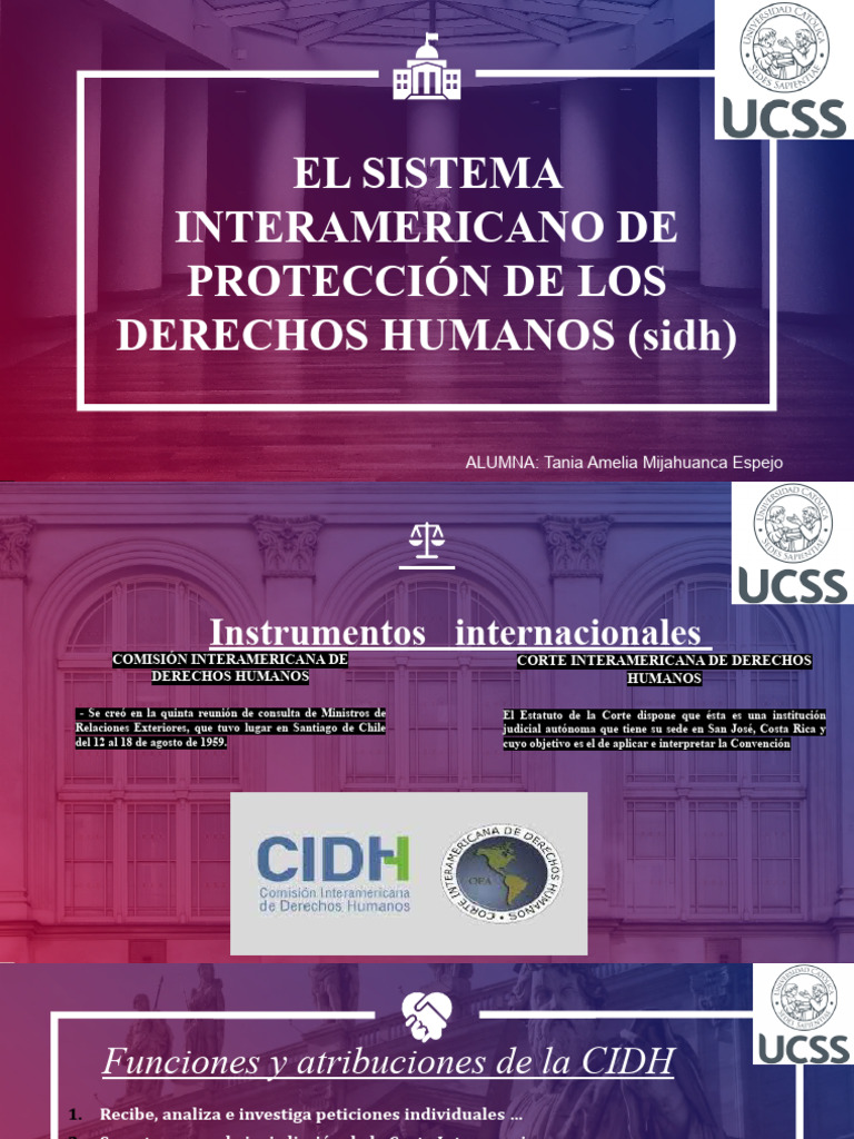 Sistema Interamericano de Protección de Los Derechos Humanos | PDF ...